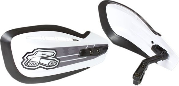 Handguards Moto Black/White