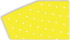 Coala Stickere Crystall W/holes 47x33 Cm 3pk Fluo Yellow 5052/50