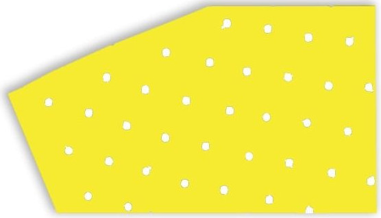 Coala Stickere Crystall W/holes 47x33 Cm 3pk Fluo Yellow 5052/50
