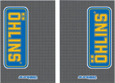 Stickere Furca Ohlins Carbon Look 2pk 5015o