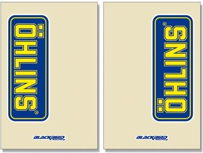 Stickere Furca Ohlins Clear 2pk 5045o