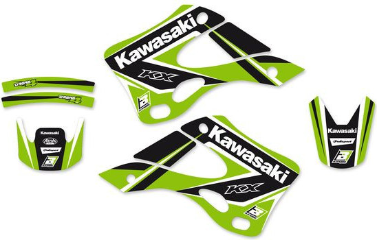 Kit Grafica W/s Kawasaki KX125 99-02 8409n