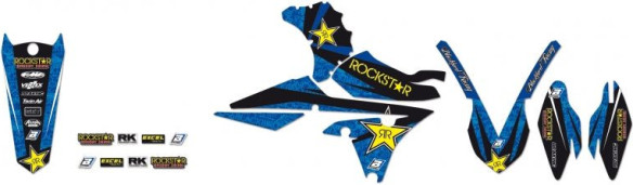 Kit Grafica Rockstar Energy Blue/black/yellow 2242l