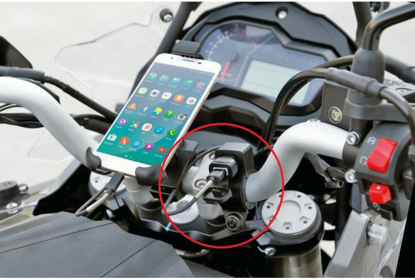 Incarcator telefon cu prindere ghidon USB-Fix Tube