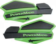 Handguard ATV Star Series 22 MM Plastic Black/Green-34203