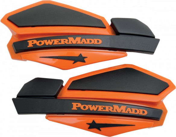 Handguard ATV Star Series 22 MM Plastic Black/Orange-34205