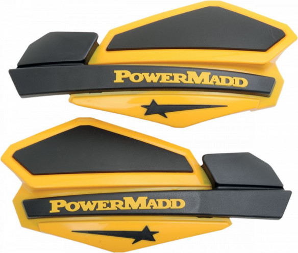 Handguard ATV Star Series 22 MM Plastic Black/Yellow-34201