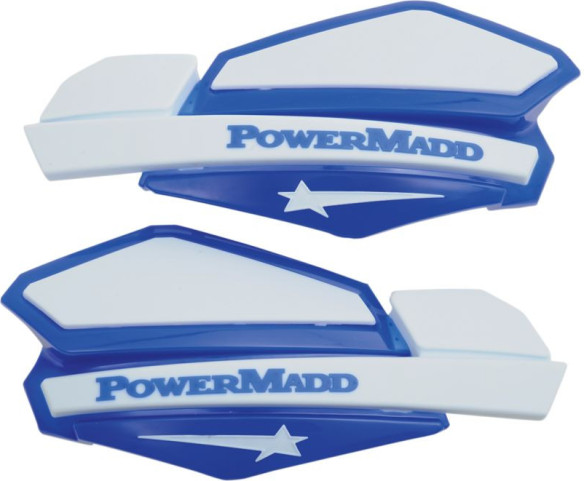 Handguard ATV Star Series 22 MM Plastic Blue/White-34221