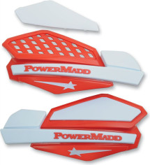 Handguard ATV Star Series 22 MM Plastic Red/White-34222