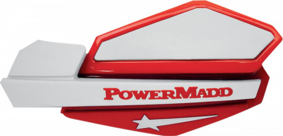 Handguard ATV Star Series 22 MM Plastic Red/White-34222