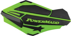 Handguard ATV Green/Black-34403 Aluminiu /Plastic