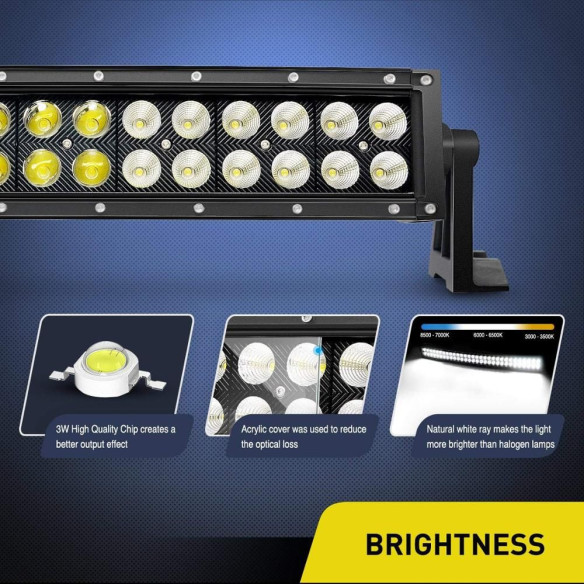 Bara LED 180W 81cm Curbata Black Series Prinderi Laterale