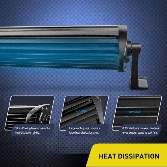 Bara LED 180W 81cm Curbata Black Series Prinderi Laterale