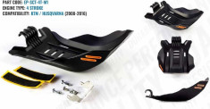 Scut Protectie Motor 4 Timpi KTM/Husqvarna 2008-2016 Negru