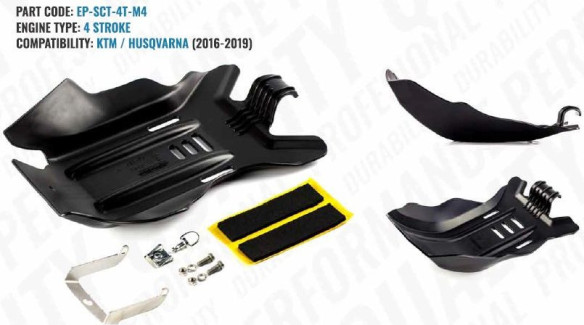 Scut Protectie Motor 4 Timpi KTM/Husqvarna 2016-2019 Negru