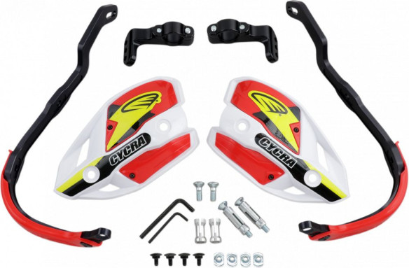 Handguard Ultra Probend Crm Complete Racer 28.6mm White/red-1cyc-7408-32x