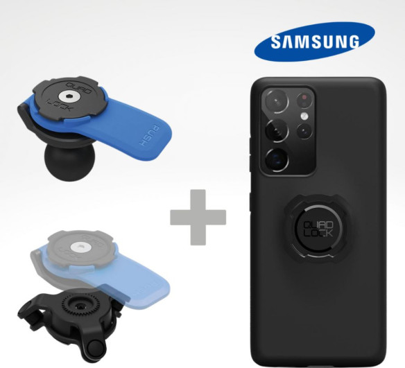 Kit Suport Adaptor Moto Bila + Amortizor Vibratii + Carcasa Telefon Samsung Clasic