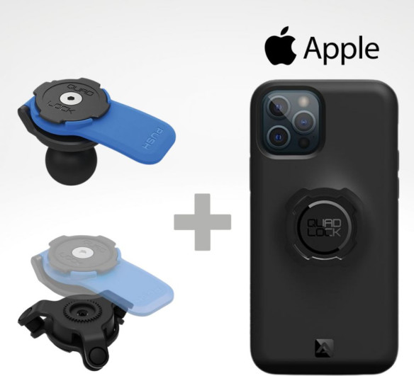 Kit Suport Adaptor Moto Bila + Amortizor Vibratii + Carcasa Telefon Apple