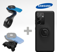 Kit Suport Telefon Moto pe Ghidon PRO + Amortizor Vibratii + Carcasa Telefon Samsung Clasic