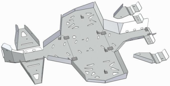 Scut Integral Aluminiu CanAm G1 Renegade