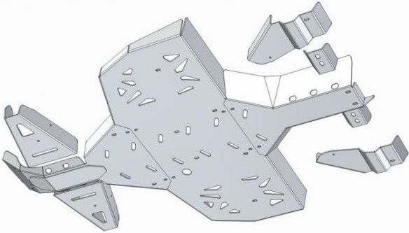 Scut Integral Aluminiu CanAm G1 Renegade