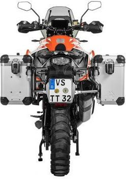 Side Case ZEGA Evo X KTM 1050 Adventure/ 1090 Adventure/ 1290 Super Adventure/ 1190 Adventure/ 1190 Adventure R - Silver