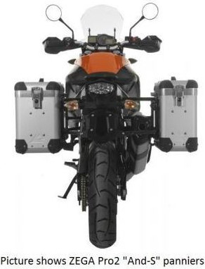 Side Case ZEGA Pro KTM 1050 Adventure/ 1090 Adventure/ 1290 Super Adventure/1190 Adventure/ 1190 Adventure R - Silver
