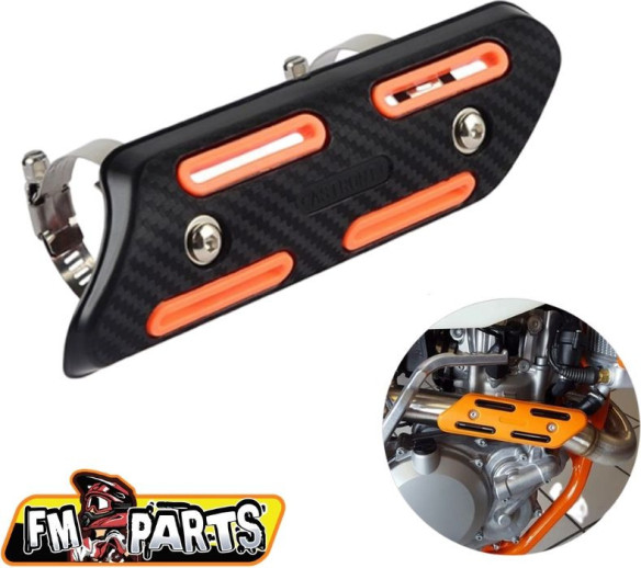 Exhaust Protection 4 Stroke Universal Black/Orange