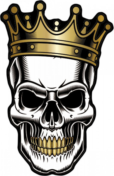 Sticker Moto Uv Tank Bumps Skull 5030p