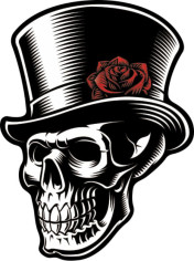 Sticker Moto Uv Tank Bumps Skull 5032p