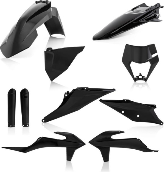 Kit Complet Plastice KTM EXC/EXC-F Black 20-23