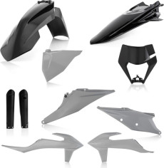 Kit Complet Plastice KTM EXC/EXC-F Black/Grey 20-23