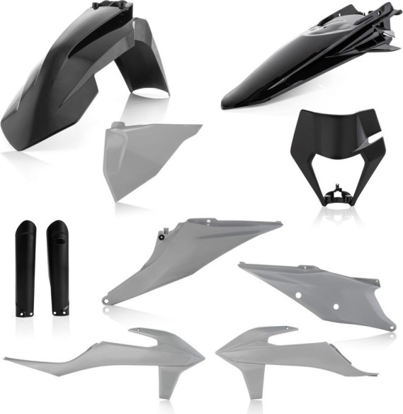 Kit Complet Plastice KTM EXC/EXC-F Black/Grey 20-23