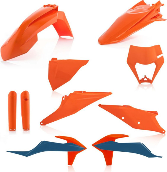 Kit Complet Plastice KTM EXC/EXC-F Replica 22 Orange/Blue 20-23