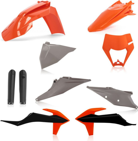 Kit Complet Plastice KTM EXC/EXC-F Replica 21 Orange/Grey/Black 20-23
