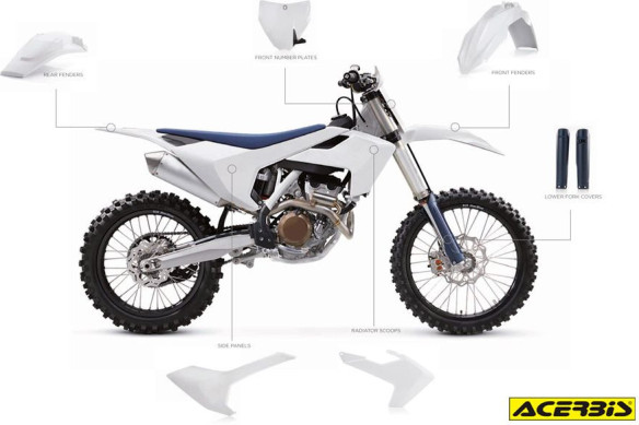 Kit Complet Plastice Husqvarna FC/FX/TC/TX White 2 2019-2023