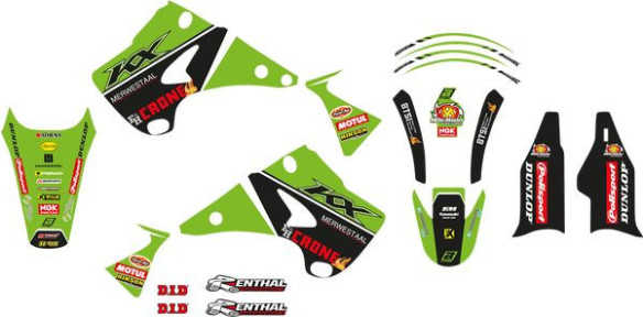 Kit Grafice Replica Team Kawasaki KX