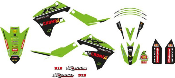 Kit Grafice Replica Team Kawasaki KX