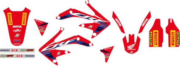 Kit Grafice Replica Team Honda Hrc Husa Sa Inclusa Honda CRF 450 R/CRF 450 X