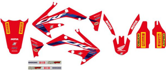 Kit Grafice Replica Team Honda Hrc Husa Sa Inclusa Honda CRF 250 R/CRF 250 X