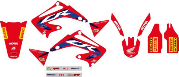 Kit Grafice Replica Team Honda Hrc Husa Sa Inclusa Honda CR 125 R/CR 250 R