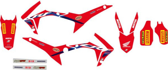 Kit Grafice Replica Team Honda Hrc Husa Sa Inclusa Honda CRF F/CRF R/CRF X