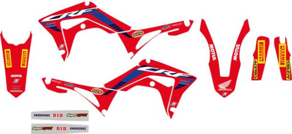 Kit Grafice Replica Team Honda Hrc Husa Sa Inclusa Honda CRF F/CRF R/CRF X