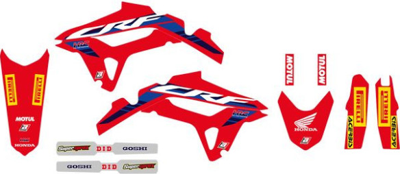 Kit Grafice Replica Team Honda Hrc Husa Sa Inclusa Honda CRF F/CRF R/CRF X
