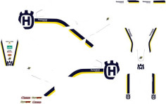 Kit Grafice Retro Husa Sa Inclusa Husqvarna FC/FE/TE/TC