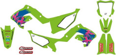 Kit Grafice Retro Husa Sa Inclusa Kawasaki KX 250/KX 125 M