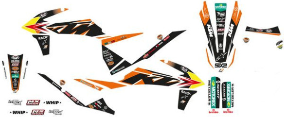 Kit Grafice Trophy Husa Sa Inclusa Ktm EXC/EXC-F/SX/SX-F