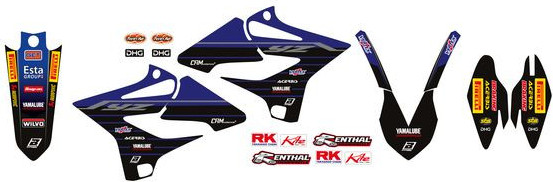 Kit Grafice Replica Factory Team Yamaha Husa Sa Inclusa Yamaha YZ 250/YZ 125