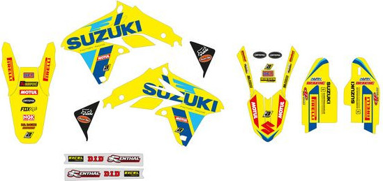 Kit Grafice Replica Team Suzuki Ksrt Suzuki RM-Z 450