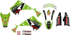 Kit Grafice Husa Sa Inclusa Replica Team Kawasaki KX 250/KX 125 M
